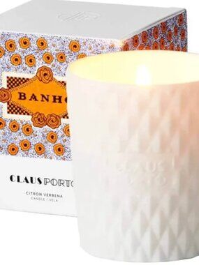 Claus Porto Banho Citron Verbena Mini Candle 70g 2.5 oz Porcelain New in Box